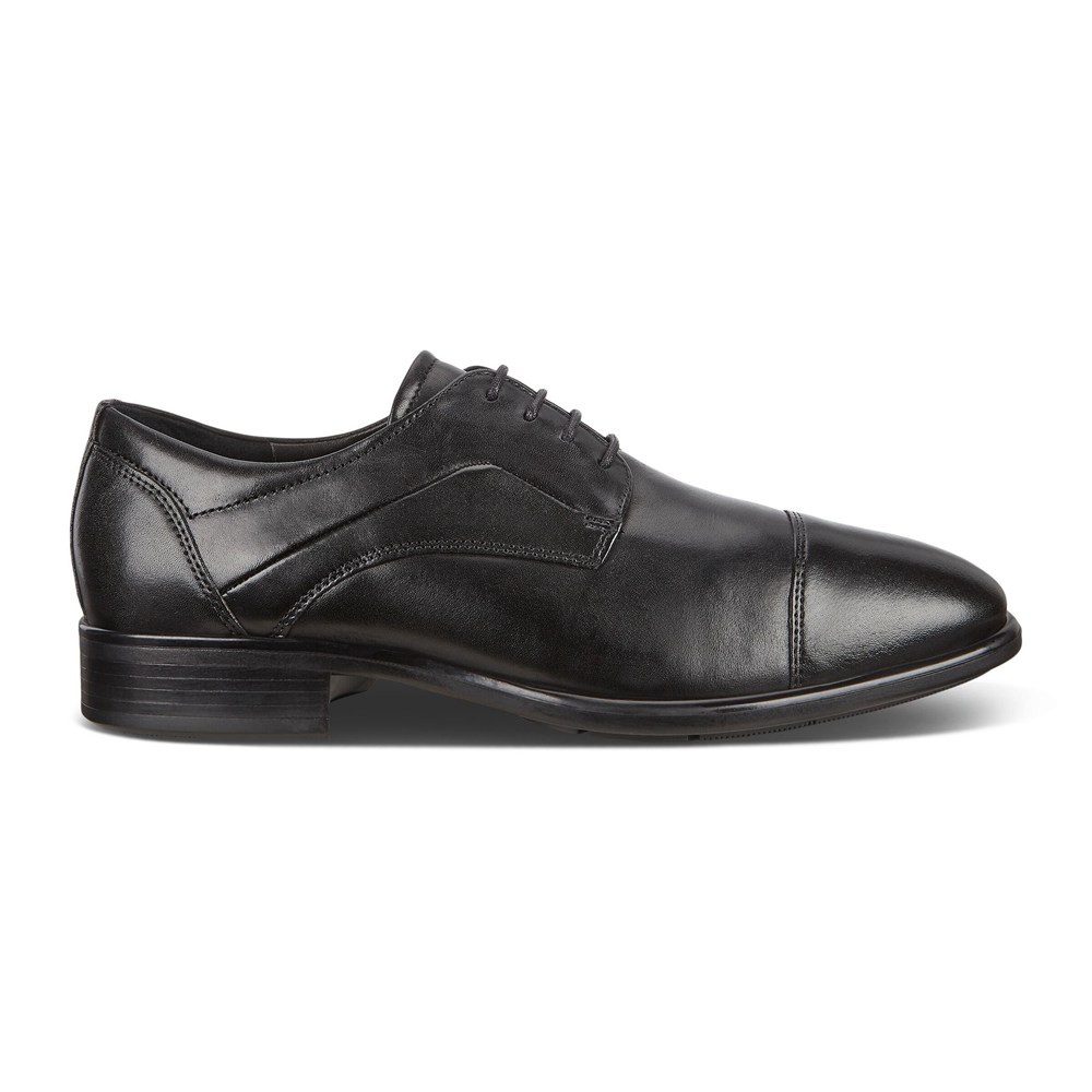 ECCO Mens Derby Shoe Black - Citytray - PKO-024389